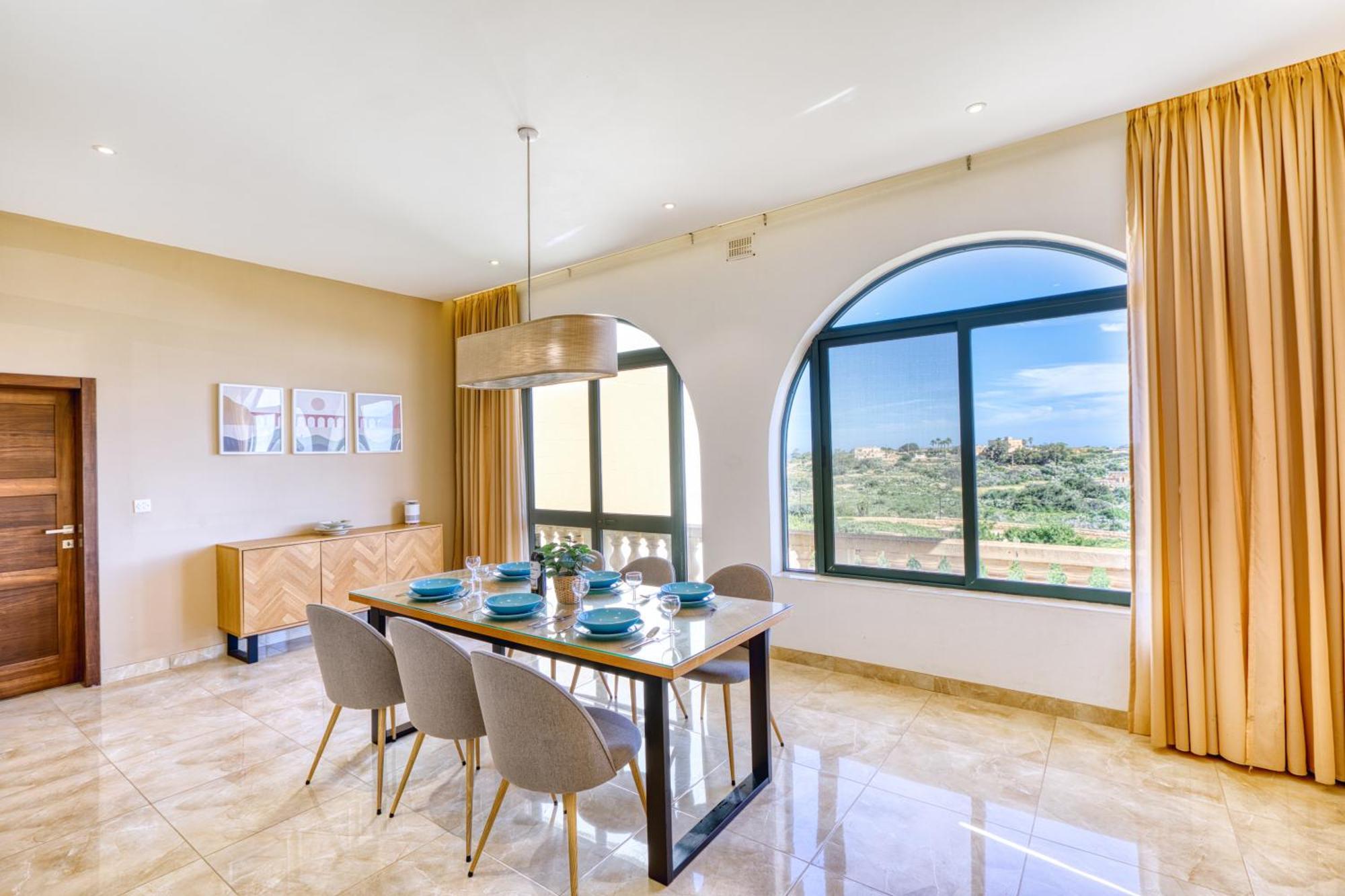 Spacious, Bright, Valley & Sea View Maisonette Xagħra Exteriér fotografie