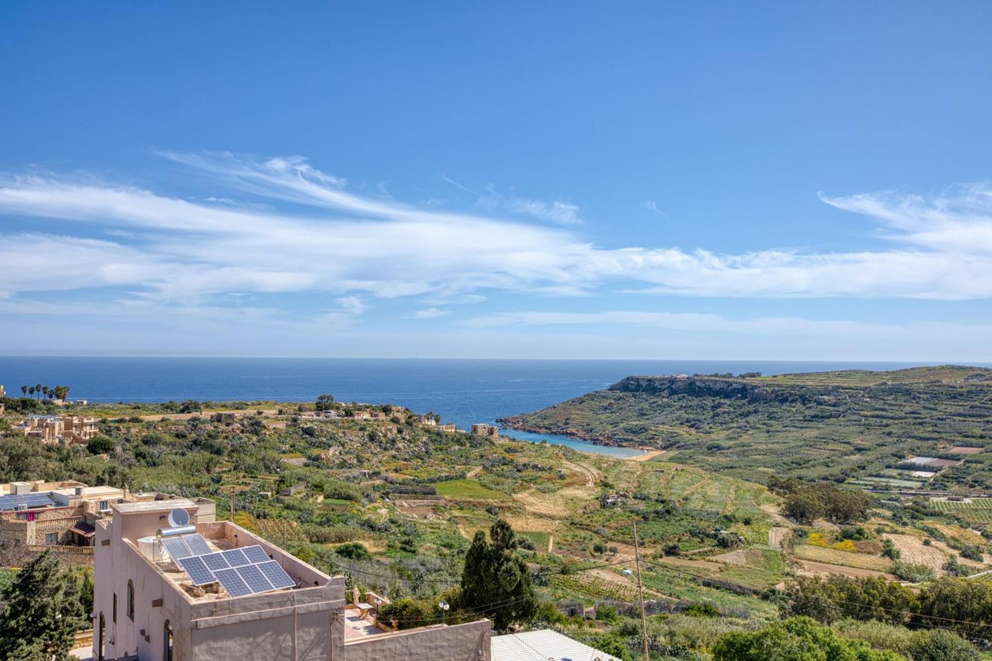 Spacious, Bright, Valley & Sea View Maisonette Xagħra Exteriér fotografie